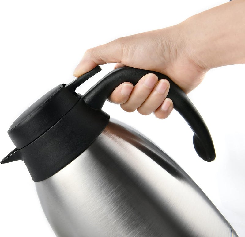 Heritage66 Thermal Coffee Carafe -Triple Wall Vacuum insulated Flask- keeping Beverages Hot for 12 hours /24 hours cold Tea, Water, and Coffee Dispenser (1.5 Liter/50 Oz) - Image 3
